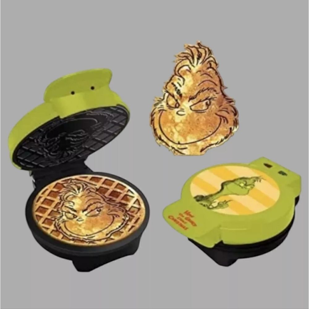 NEW!! Dr. Seuss The Grinch Waffle Maker Hobby Lobby Christmas Holiday Breakfast